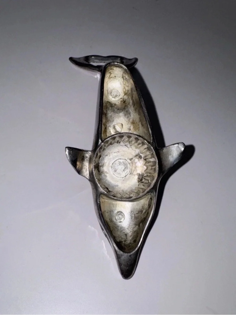 Sleek silver-plated Dolphin bottle opener